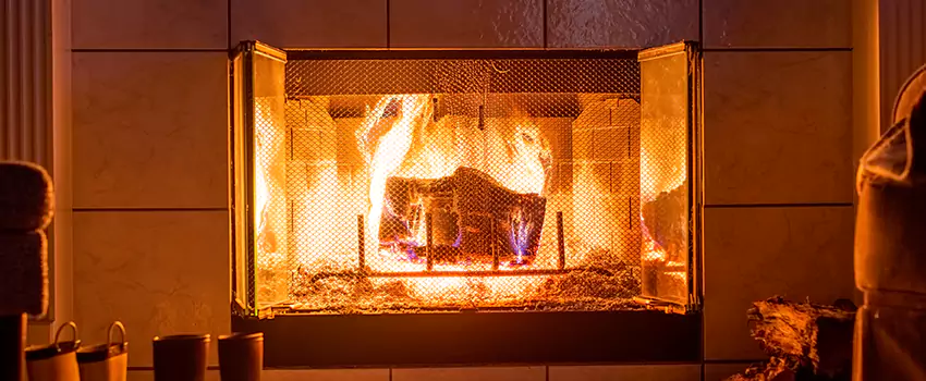 Mendota Hearth Landscape Fireplace Installation in Port Charlotte, Florida