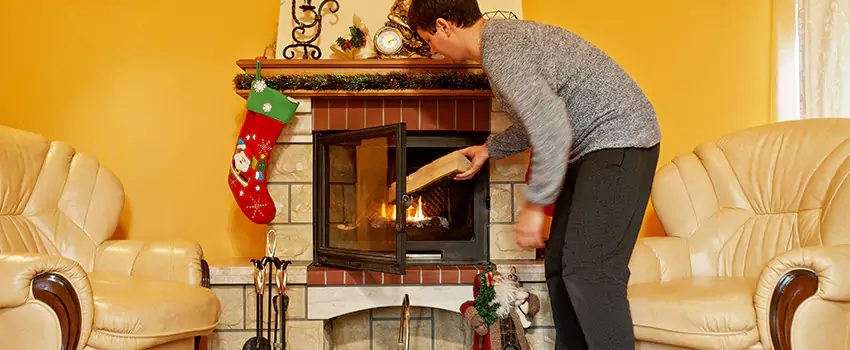 Rusted Metal Fireplace Restoration in Port Charlotte, Florida